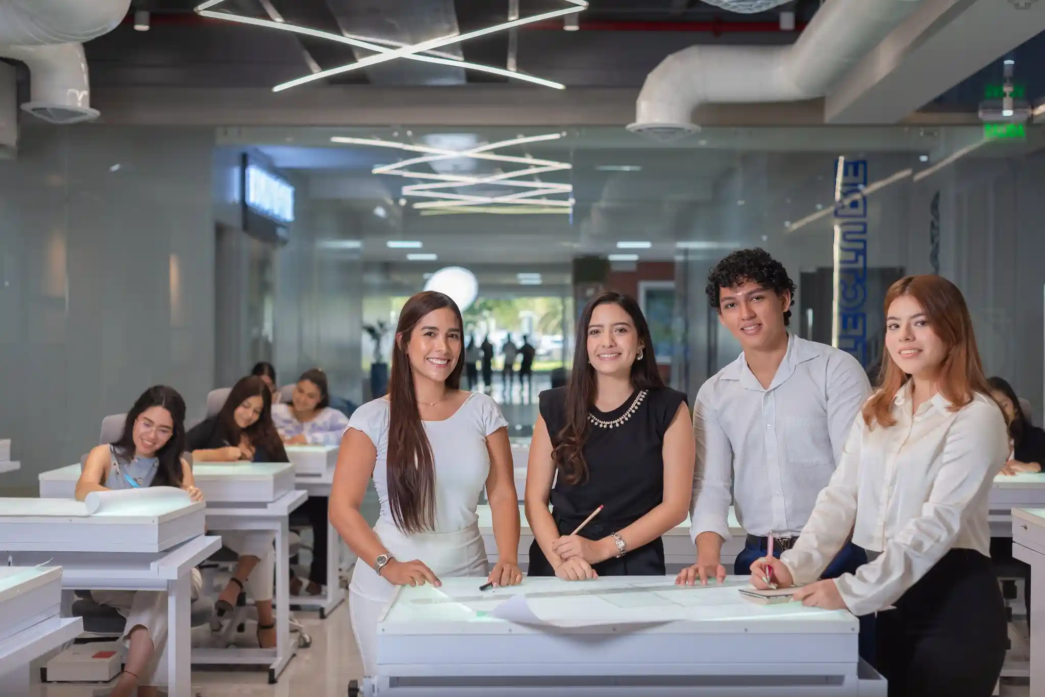ECOTEC students in a campus classroom