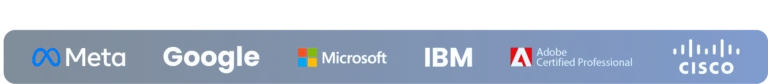 Certificaciones internacionales de Meta, Google, Microsoft, IBM, Adobe y Cisco