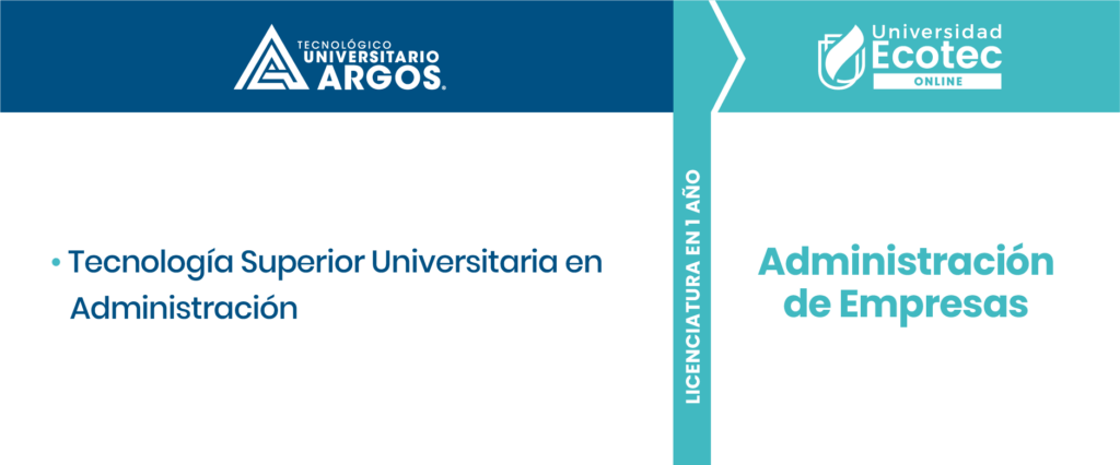 Administración de Empresas: licenciatura en 1 año para graduados de Tecnología Superior Universitaria del Tecnológico Argos