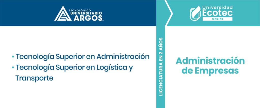 Administración de Empresas: licenciatura en 2 años para graduados de Tecnología Superior del Tecnológico Argos