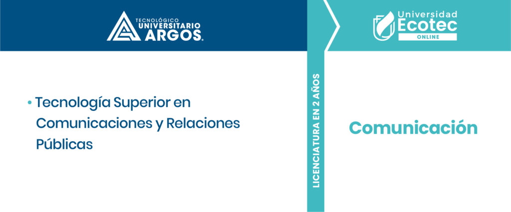 Comunicación: licenciatura en 2 años para graduados de Tecnología Superior del Tecnológico Argos